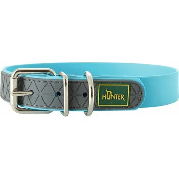Obojek pro psa Polymerový obojek Hunter Convenience, šířka 2 cm, tyrkysový