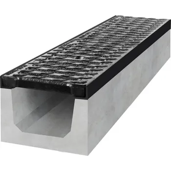 Gutta betonový žlab D400 s litinovou mříží H200 d. 1000 x š. 200 x v. 200 mm