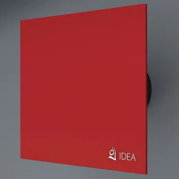 ventilátor do koupelny Klimatom Čelní panel IDEA front K-3004 Red Dark pro ventilátor IDEA