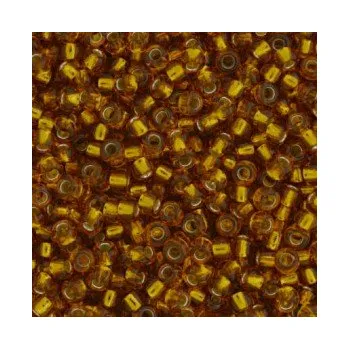 Dětské navlékací korálky Rokajl 8/0 hnědý průtah