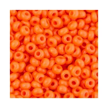 Dětské navlékací korálky Rokajl Preciosa 1. jakost 11/0 oranžová č. 008