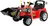 Ramiz Traktor s nakládací lžicí, červený
