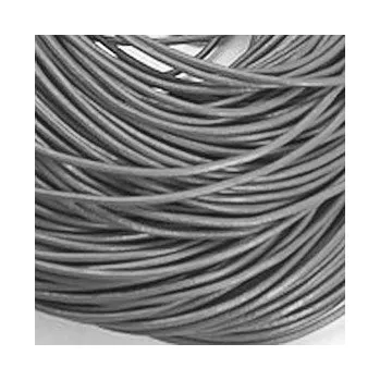 Kůže kulatá 1.5mm šedá 1m
