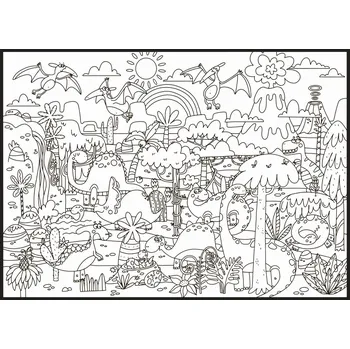 Plakát Jen tak z lásky Plakátová omalovánka Dino svět 50x70 cm