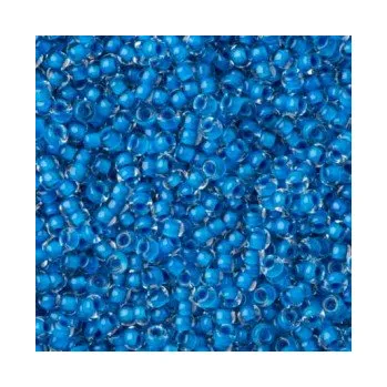 Dětské navlékací korálky Rokajl 6/0 světle modrý průtah