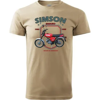 Pánské oblečení STRIKER Tričko SIMSON S51 Barva: Písková, Velikost: XXXL