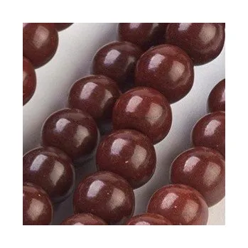 Korálek Tyrkys hnědý 8mm (6ks)