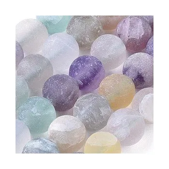 Korálek Fluorit matný 8mm (6ks)