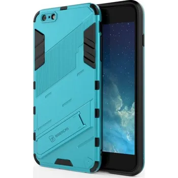 Pouzdro na mobilní telefon Odolný ochranný kryt se stojánkem pro iPhone 6 Plus / 6S Plus - modrý
