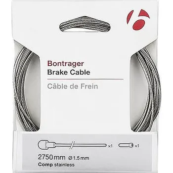 BONTRAGER Nerezové silniční brzdové lanko extra dlouhé 2750mm s koncovkou