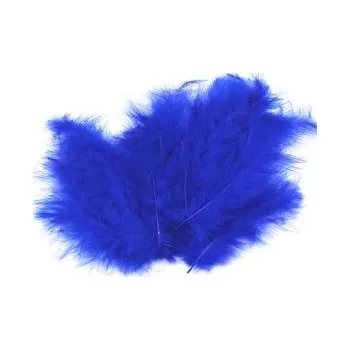 Peříčka 20 ks tmavě modrá