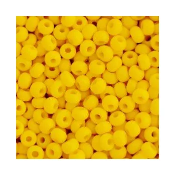 Dětské navlékací korálky Rokajl Preciosa 1. jakost 6/0 žluté tmavší č. 120