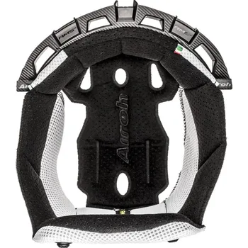 Helma na motorku klobouk interiéru pro přilby AVIATOR 2.3, AIROH - Itálie (černá/bílá) XL