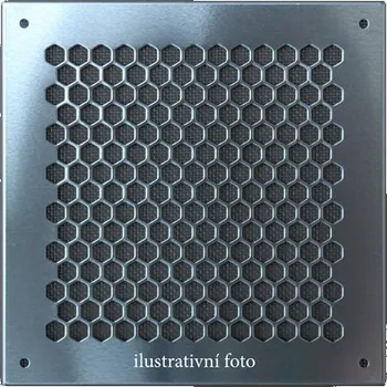 Větrací mřížka M&D Větrací mřížka 34x34 cm HEXA nerezová