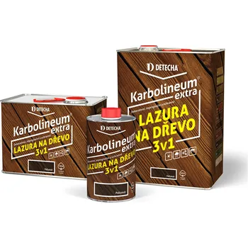 Lak na dřevo Detecha Karbolineum extra lazura na dřevo 3v1 8kg Mahagon