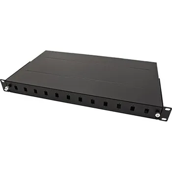 Racková skříň ROLINE 19" optická vana, 12x SC (simplex)/ LC (duplex), černá - 21.17.0350