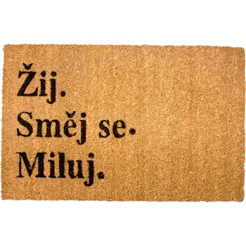 Rohožka Home Elements Žij, směj se, miluj 40 x 60 cm
