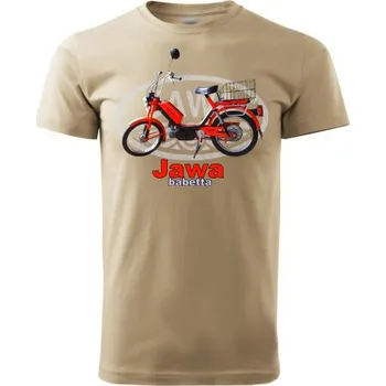 Pánské tričko STRIKER Tričko Jawa Babetta Barva: Písková, Velikost: S