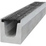 Gutta betonový žlab C250 s litinovou mříží H160 d. 1000 x š. 145 x v. 160 mm