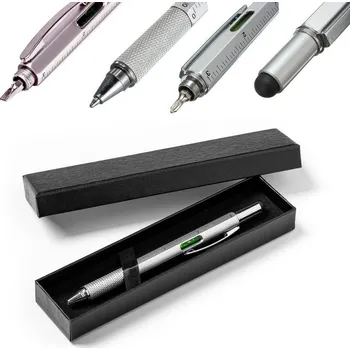 Žertovný předmět Multifunkční pero s PDA stylusem 5v1 - vodováha, pravítko a šroubovák