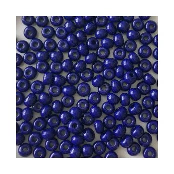 Dětské navlékací korálky Rokajl Preciosa 1. jakost 6/0 tmavá modrá č. 199