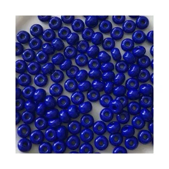 Dětské navlékací korálky Rokajl Preciosa 1. jakost 6/0 námořnická modrá č. 206