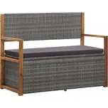 vidaXL Zahradní lavice s úložným…