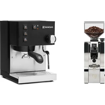 Kávovar Rancilio Silvia BC, black + Eureka Mignon XL, CR chrome