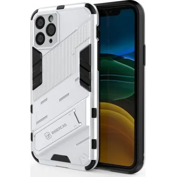 Pouzdro na mobilní telefon Odolný ochranný kryt se stojánkem pro iPhone 11 Pro - bílý