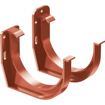 okap Gutta Aqua žlabový hák čelní pro PVC žlaby Okapové systémy 150 mm cihlově červená