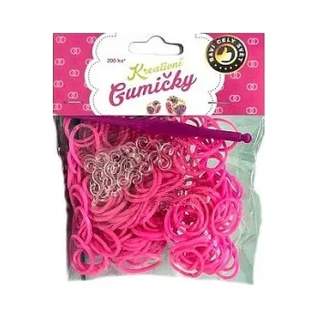 kreativní sada Gumičky na náramky Loom Bands růžové