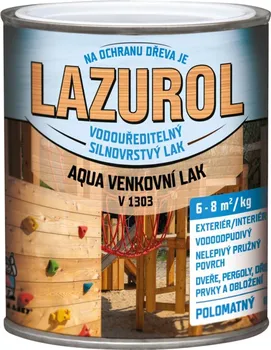 Lak na dřevo Lazurol Aqua silnovrstvý polomatný lak 2 kg