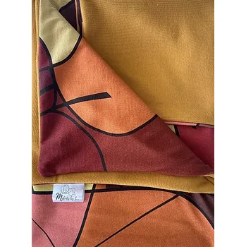 Dětská deka CARATTI Jarní deka Melody by C... okr/velké listy