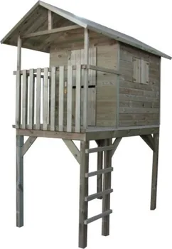 Dětský domeček Marimex Dřevěná vyhlídka s žebříkem 11640372