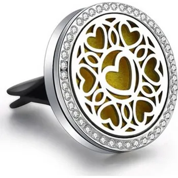 Aroma difuzér Vůně do auta Aroma difuzér s kamínky Srdíčka (Vaše jedinečná, originální přírodní vůně do auta =difuzér do auta s kamínky, Váš osobní osvěžovač vzduchu. Stačí jen pár kapek oblíbeného přírodního esenciálního oleje, nechat rozptýlit větrákem a užívat si)