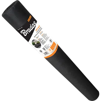 Bradas Netkaná mulčovací textilie černá 50 g/m2, 1,6 x 100 m
