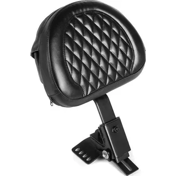Moto sedlo Harley-Davidson Road Glide Custom 10-13, opěrka řidiče, diamant, černá