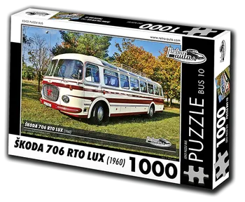 Puzzle Retro-auta Bus Škoda 706 RTO LUX 1000 dílků