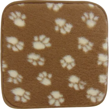 Pelíšek pro psa Podložka pro psy a kočky 45x45cm jednostranná, Barevné varianty Hnědá/bílé tlapky, Velikosti 45x45 cm 200-100-00145
