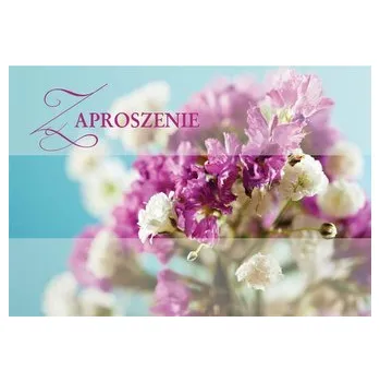Cestování Zaproszenie ZZ-042 Kwiatowe (5 szt.)