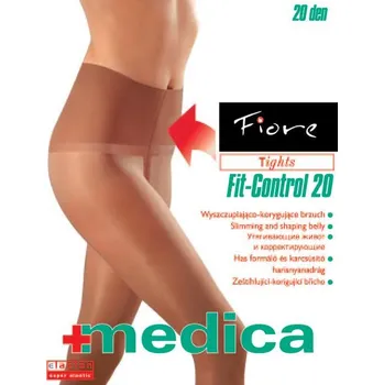 Dámské punčochy FIT CONTROL 20den-punčochové kalhoty Fiore black-černé 2-S