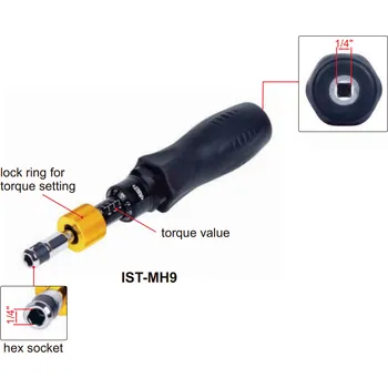 Šroubovák Momentový šroubovák INSIZE 1-3,5 Nm Hex socket