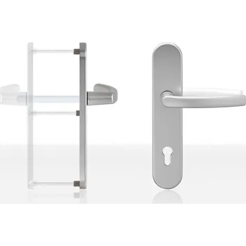 Dveřní kování Klika venkovní BLAUGELB DGT50 PZ92, bílá RAL9016