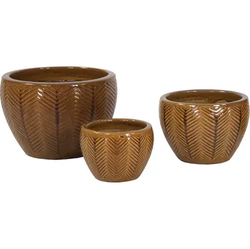 Obal keramika s/3 pr.38cm honey (122412)