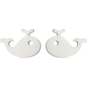 Souprava šperků Náušnice velryby chirurgická ocel VL 253