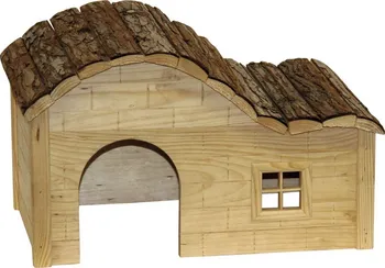 Kerbl Domek pro králíky + hlodavce s kulatou střechou 40 x 25 x 25 cm