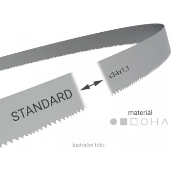 Příslušenství k pile Pilový pás svařovaný na míru Wikus STANDARD 34x1,1mm 5-8