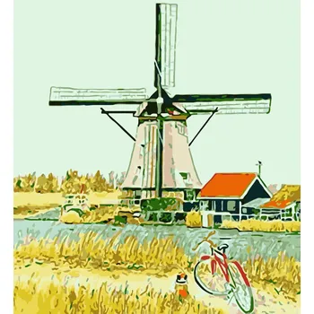 Malování podle čísel s rámem "Nizozemsko 2" 50x40cm