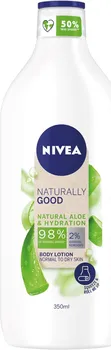 Tělové mléko Nivea Naturally Good Aloe Vera hydratační tělové mléko 350 ml
