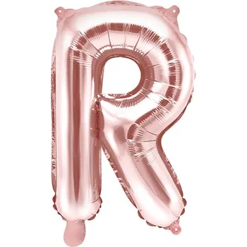 Balónek Fóliové písmeno R - rose gold, 40 cm